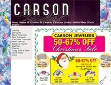 Tablet Screenshot of carson-jewelers.com